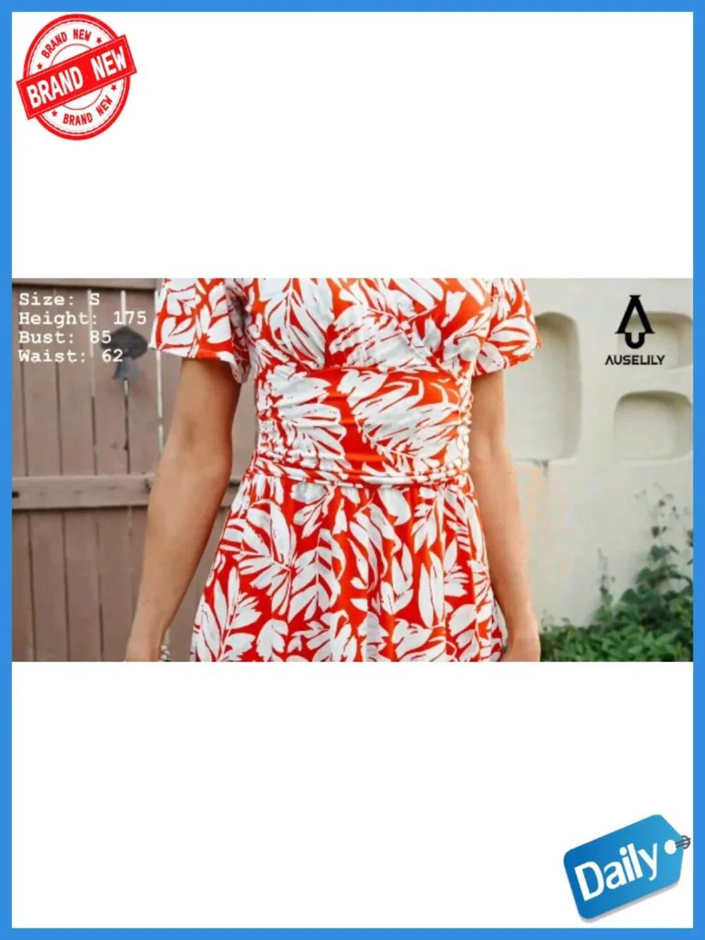 Ruffle Sleeve V-Neck Wrap Dress with Pockets